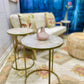 Greta Rose Quartz End Table Large