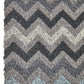 Filta Grey And White Chevron Coir Doormat