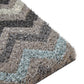 Filta Grey And White Chevron Coir Doormat