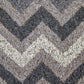 Filta Grey And White Chevron Coir Doormat