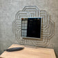 Geo Metal Framed Wall Mounted Accent Mirror