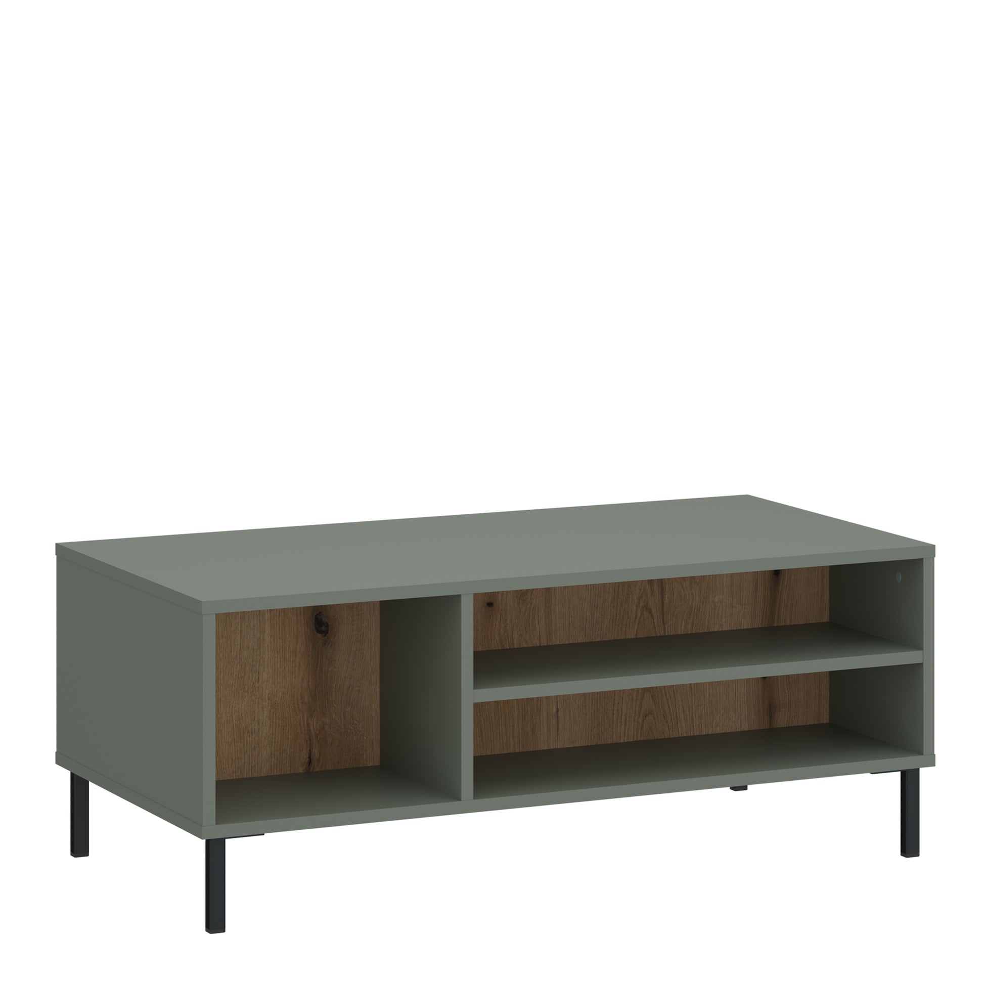 Darwin Coffee Table in Green/Oak