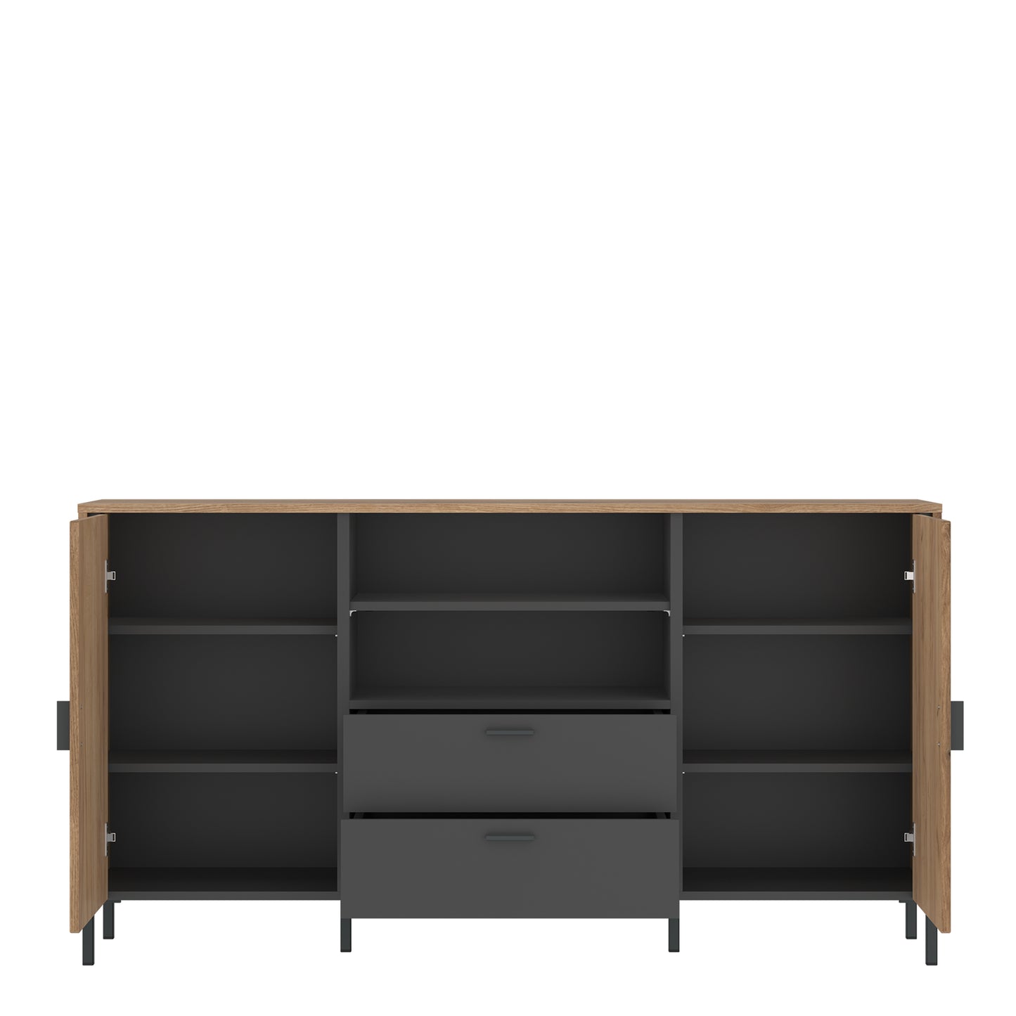 Arundel Sideboard 2 Door 2 Drawer in Oak/Grey