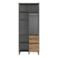 Darwin Wardrobe 2 Door 2 Drawer in Green/Oak