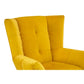 Fifty Five South Maiko Yellow Fabric Armchair