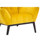 Fifty Five South Maiko Yellow Fabric Armchair