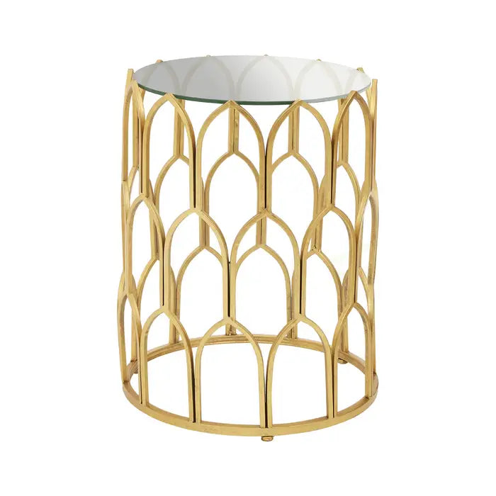 Merlin Gold Leaf Side Table