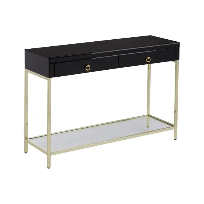 Kensington Townhouse Gold Finish Console Table