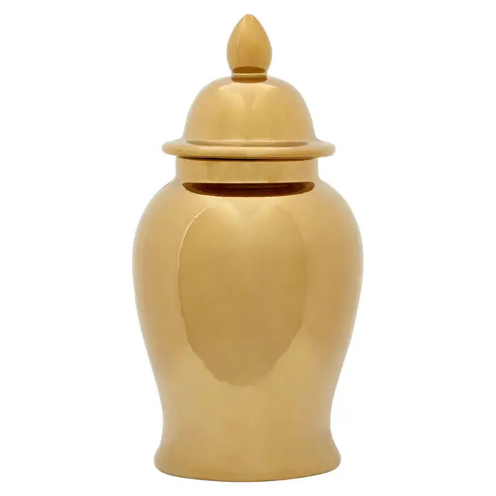 Kensington Townhouse Large Gold Ceramic Jar