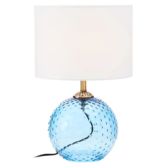 Noa Blue Glass Table Lamp