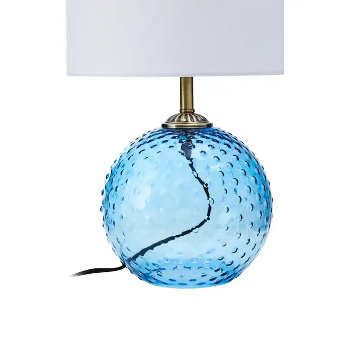 Noa Blue Glass Table Lamp