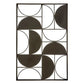 TRENTO BLACK FINISH SEMICIRCLE WALL ART by Perfected