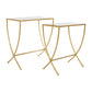 Avantis Set Of 2 Bamboo Design Side Tables