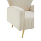 HAYLEY NATURAL VELVET ARMCHAIR by Fifty Five South