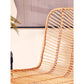 JAVA NATURAL RATTAN BLACK METAL CHAIR by Perfected