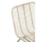 JAVA NATURAL RATTAN BLACK METAL CHAIR by Perfected