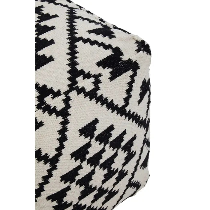 CEFENA SQUARE PATTERNED FOOTSTOOL by Fifty Five South