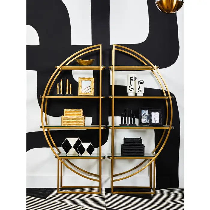 Vogue Left Half Moon Shelf Unit by FIFTY FIVE SOUTH