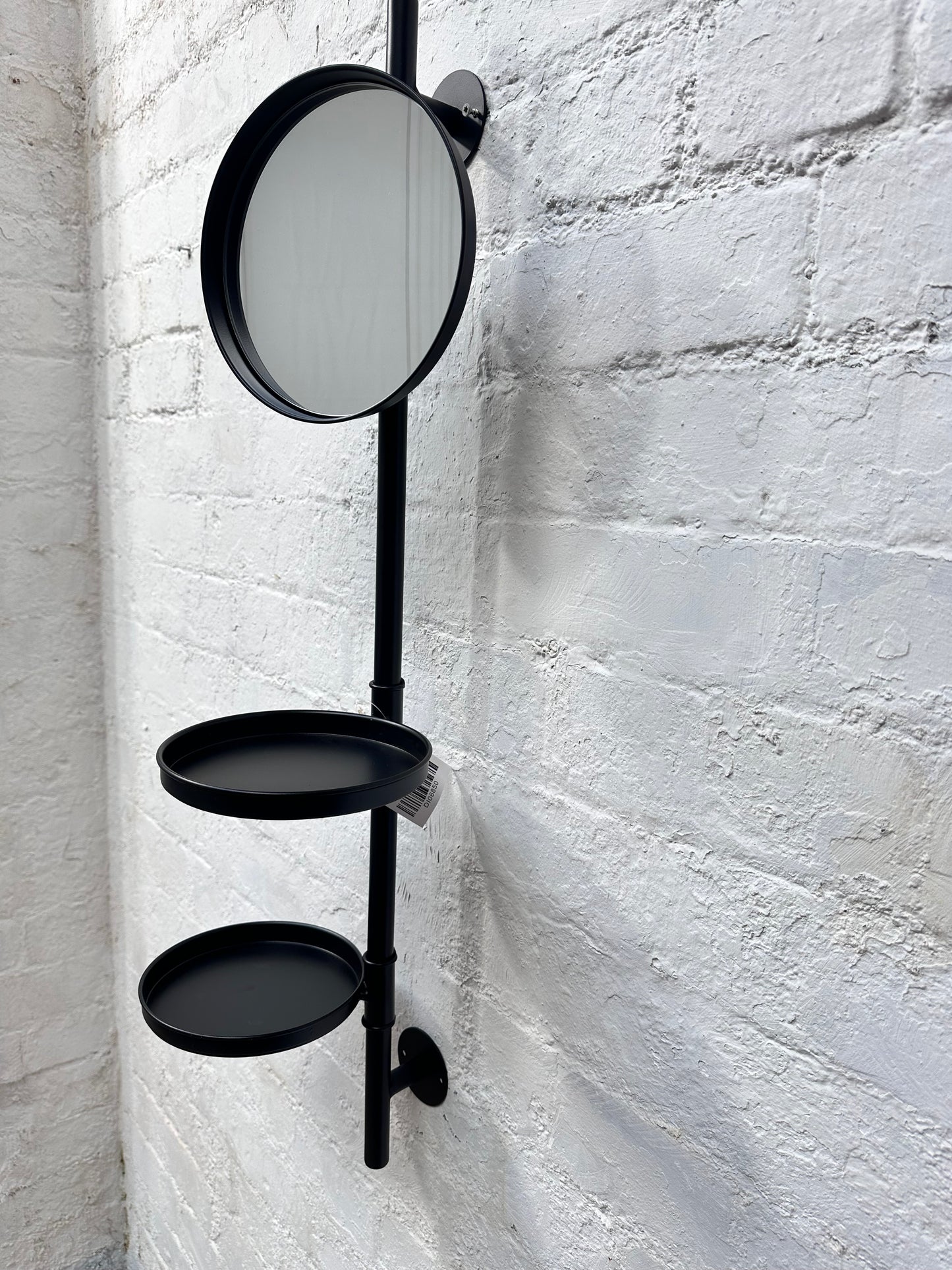 Wall Mounted Utility Mirror with two shelves