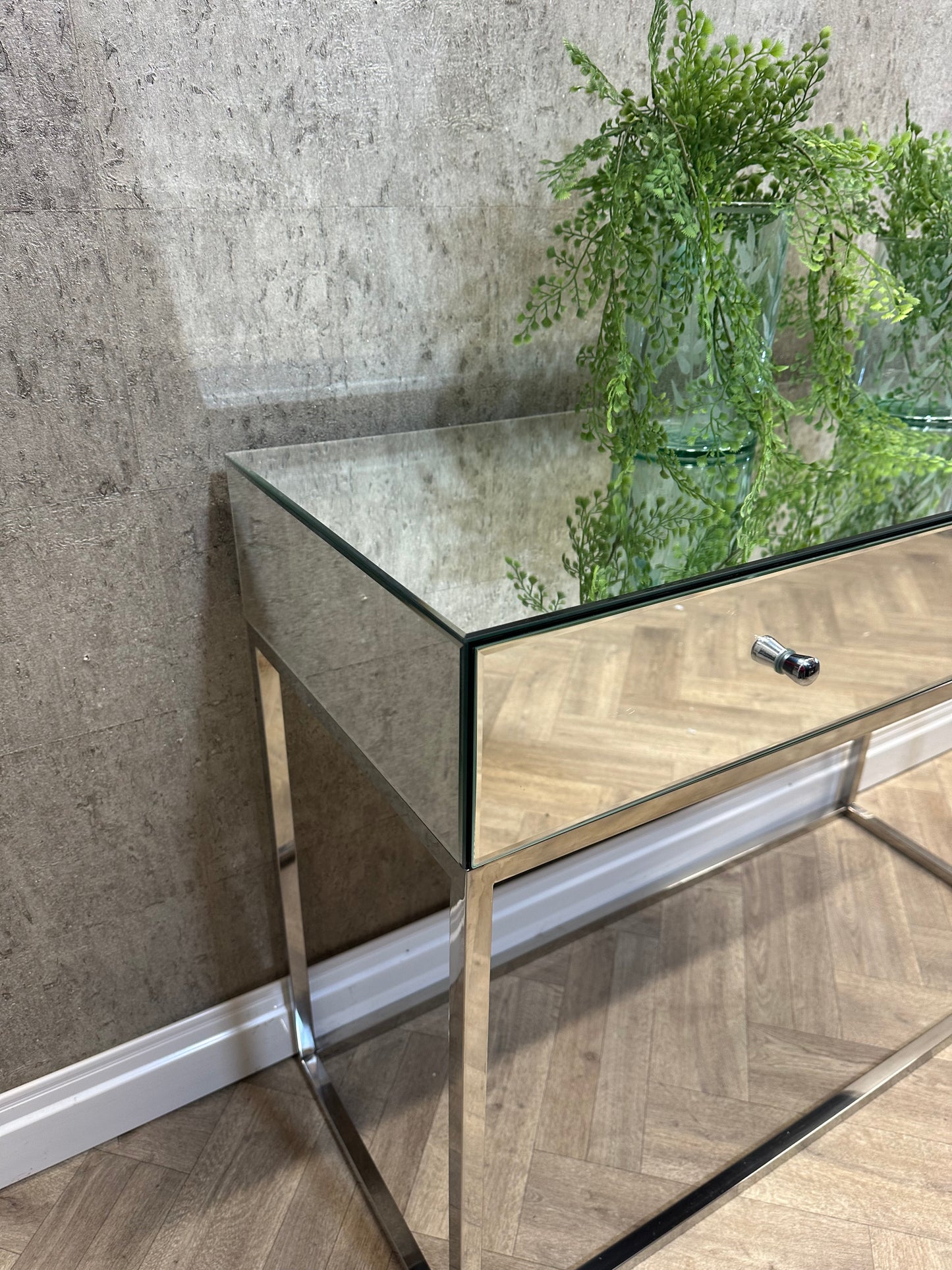 Claudia Mirrored Console Table by JD Williams