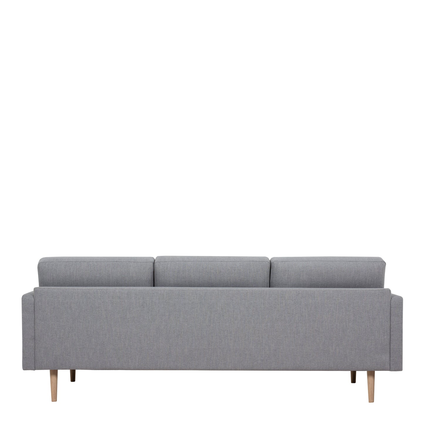 Larvik 3 Seater Sofa - Grey, Oak Legs