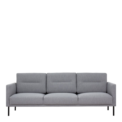 Larvik 3 Seater Sofa - Grey, Black Legs