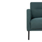 Larvik Chaiselongue Sofa (LH) - Dark Green, Black Legs