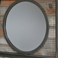 Industrial Mirror with Shelf with hooks