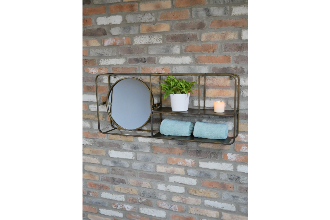 Dutch Wall Unit With Mirror