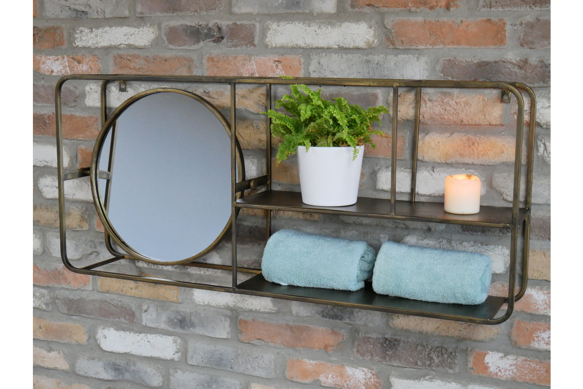 Dutch Wall Unit With Mirror