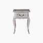 French Shabby Chic White-wash Wooden Side Table