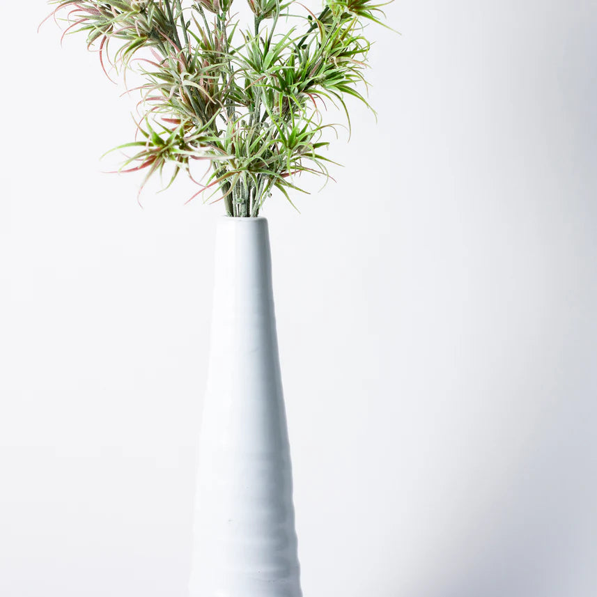 Large Stem Vase - White