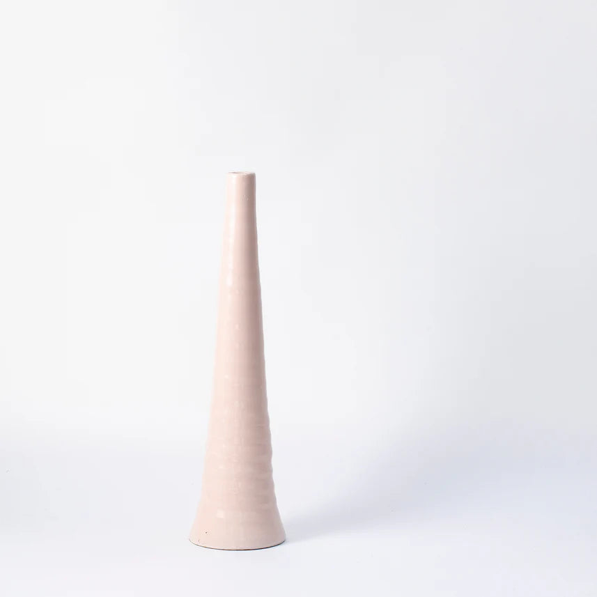 Large Stem Vase - Pastel Pink