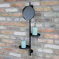 Wall Mounted Utility Mirror with two shelves