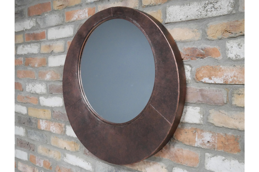 Industrial Copper Mirror Home Or Garden