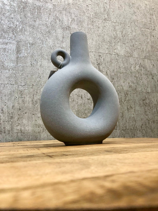 Circle Vase, Grey