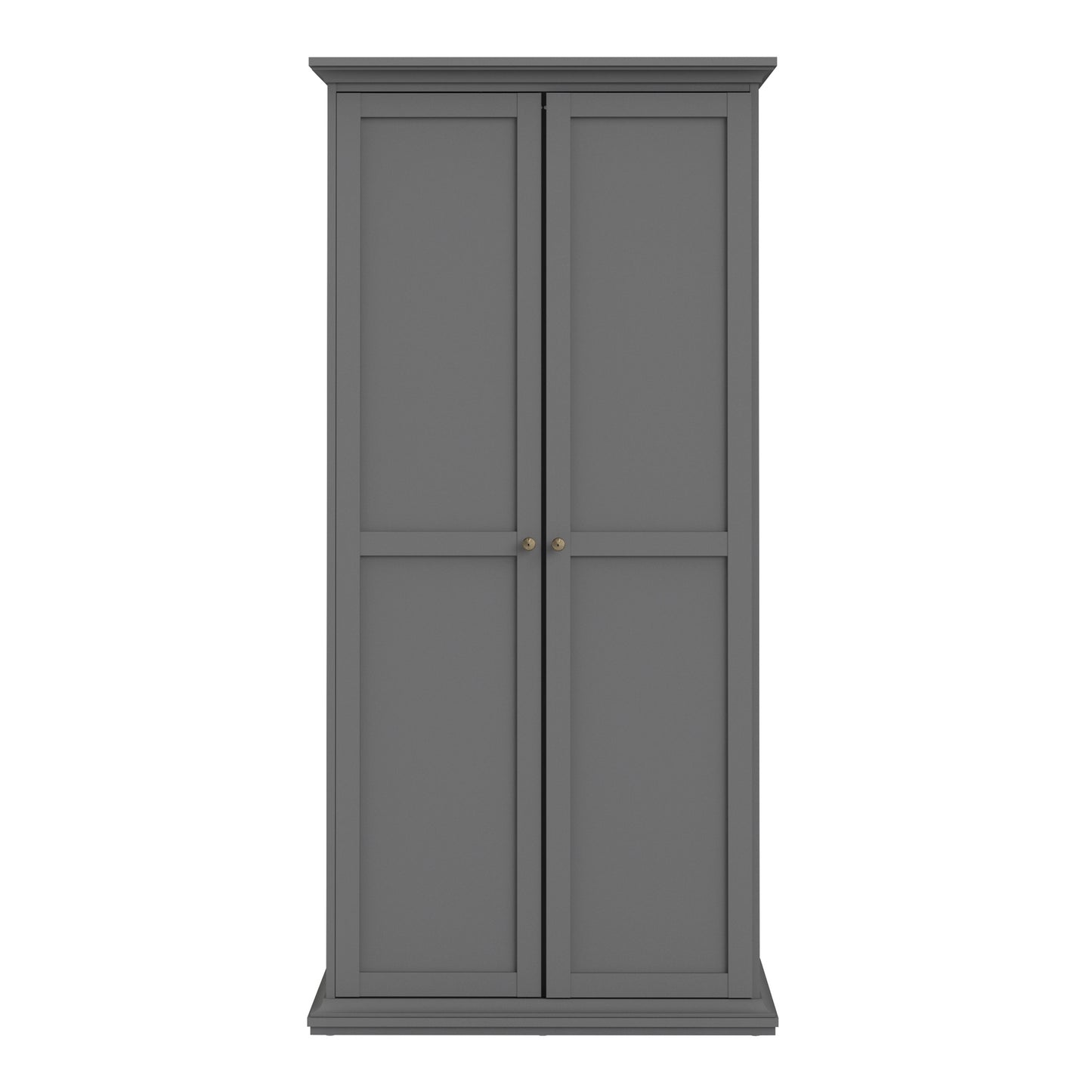 Paris Wardrobe with 2 Doors in Matt Grey