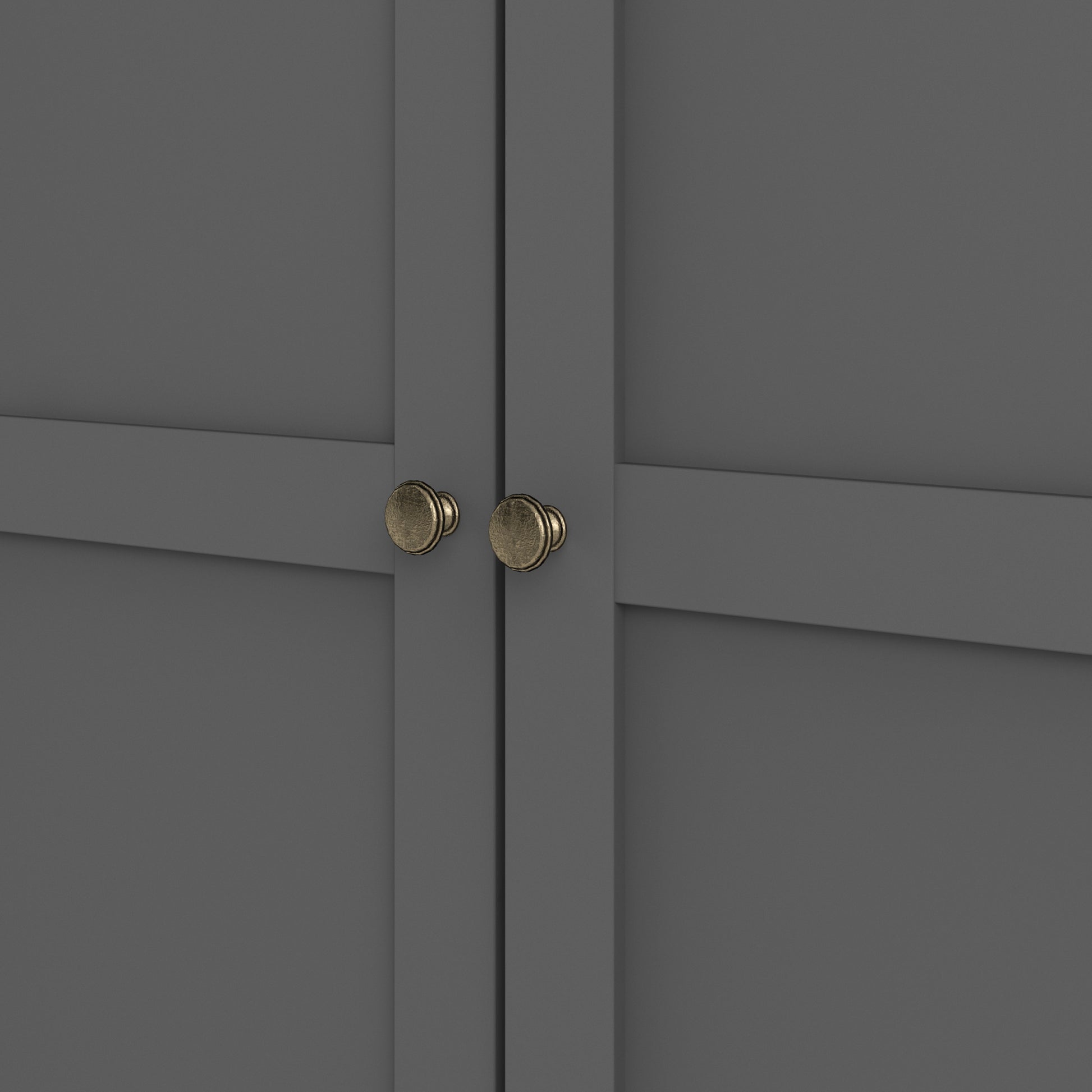 Paris Wardrobe with 2 Doors in Matt Grey