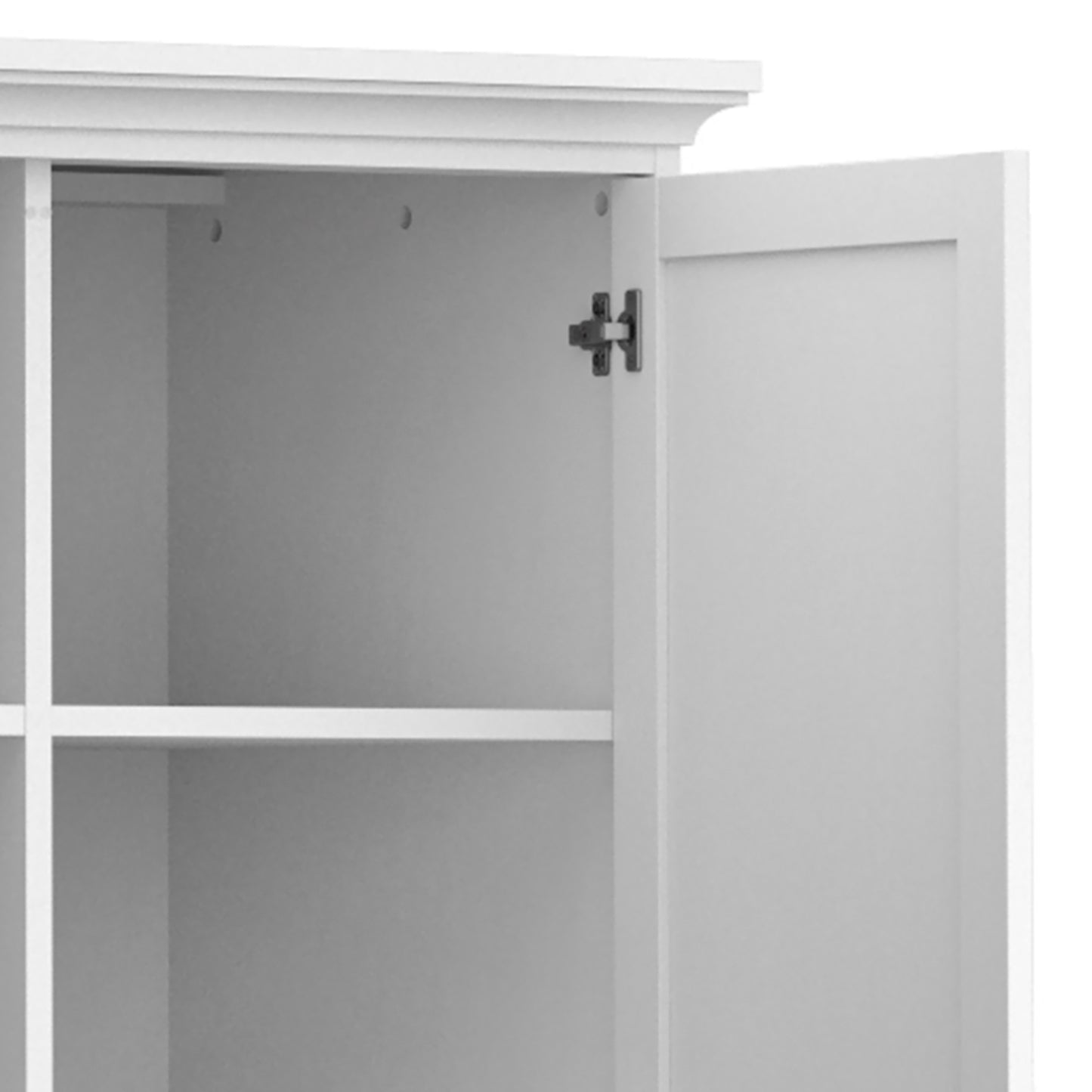 Paris Wardrobe with 3 Doors in White