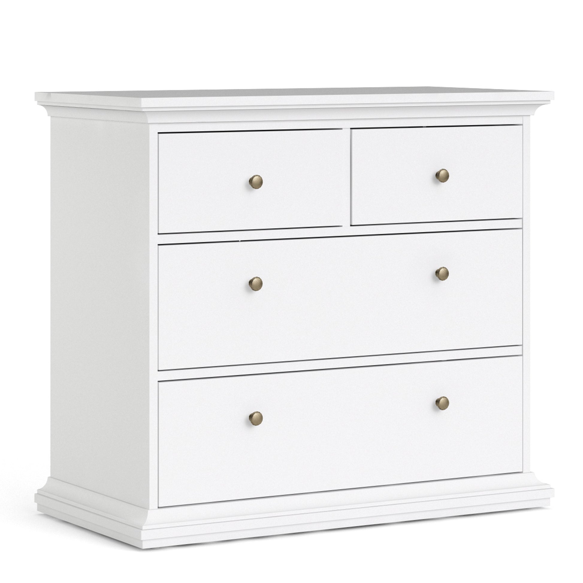 Paris Chest of 4 Drawers in White