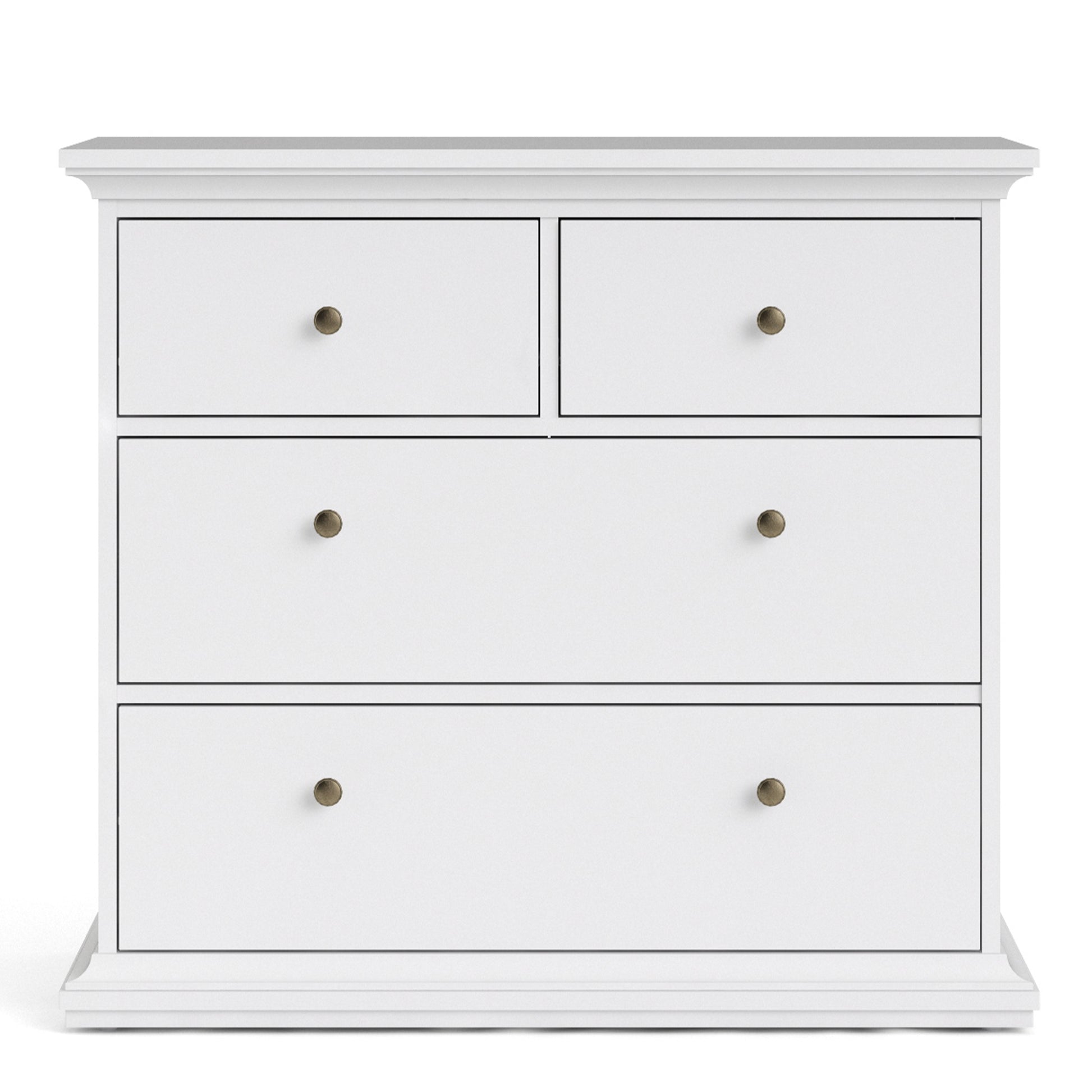 Paris Chest of 4 Drawers in White