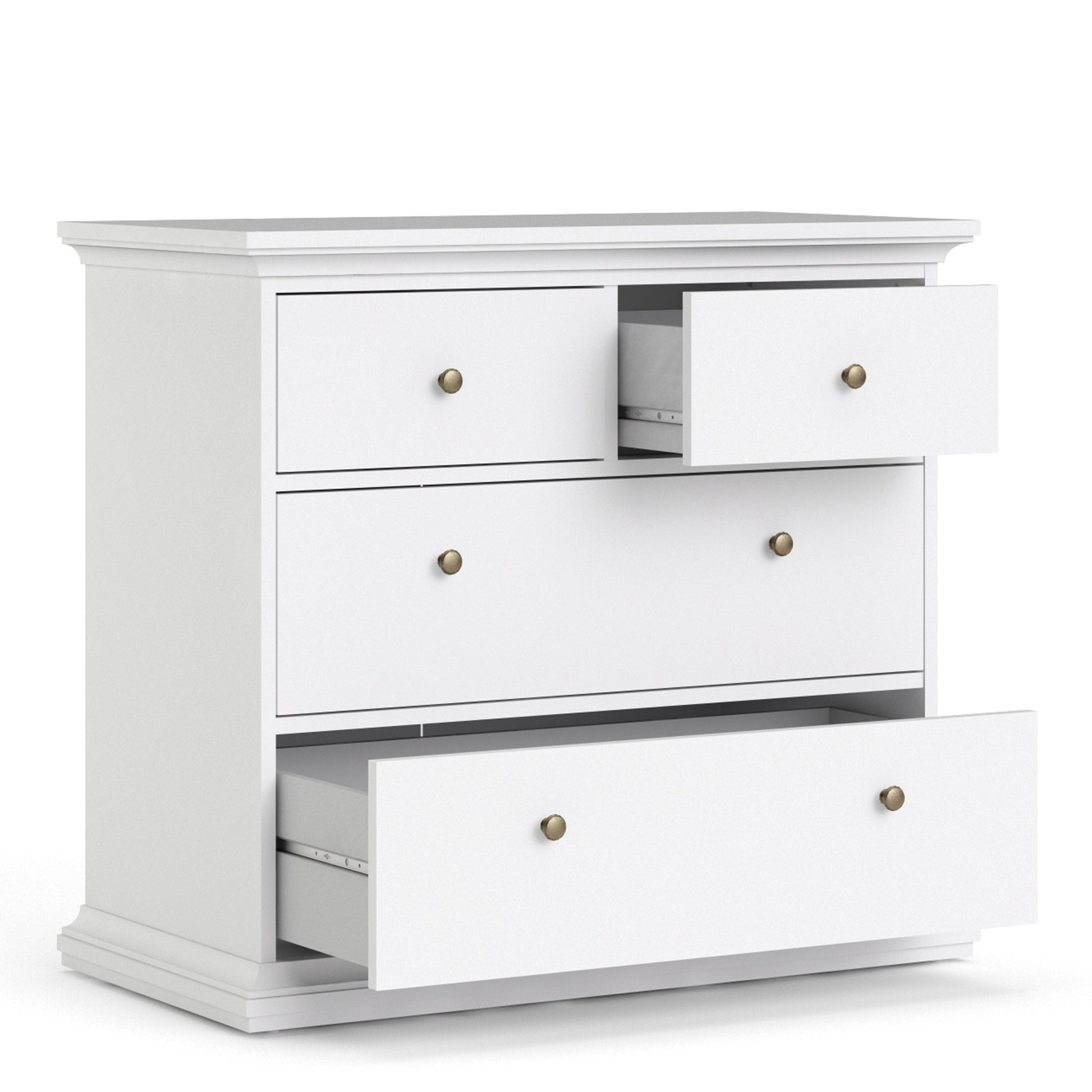 Paris Chest of 4 Drawers in White