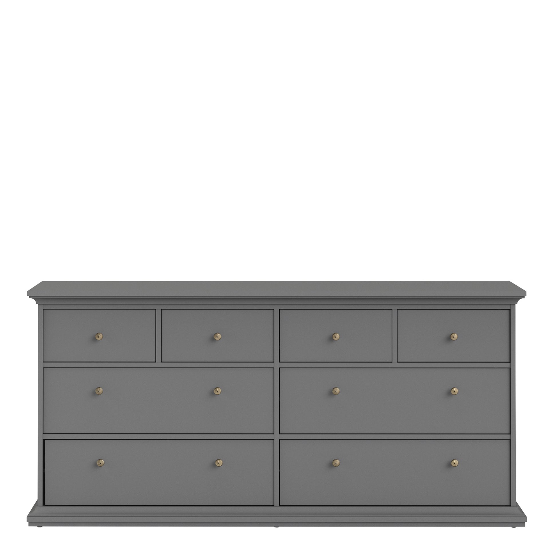 Paris Chest of 8 Drawers in Matt Grey