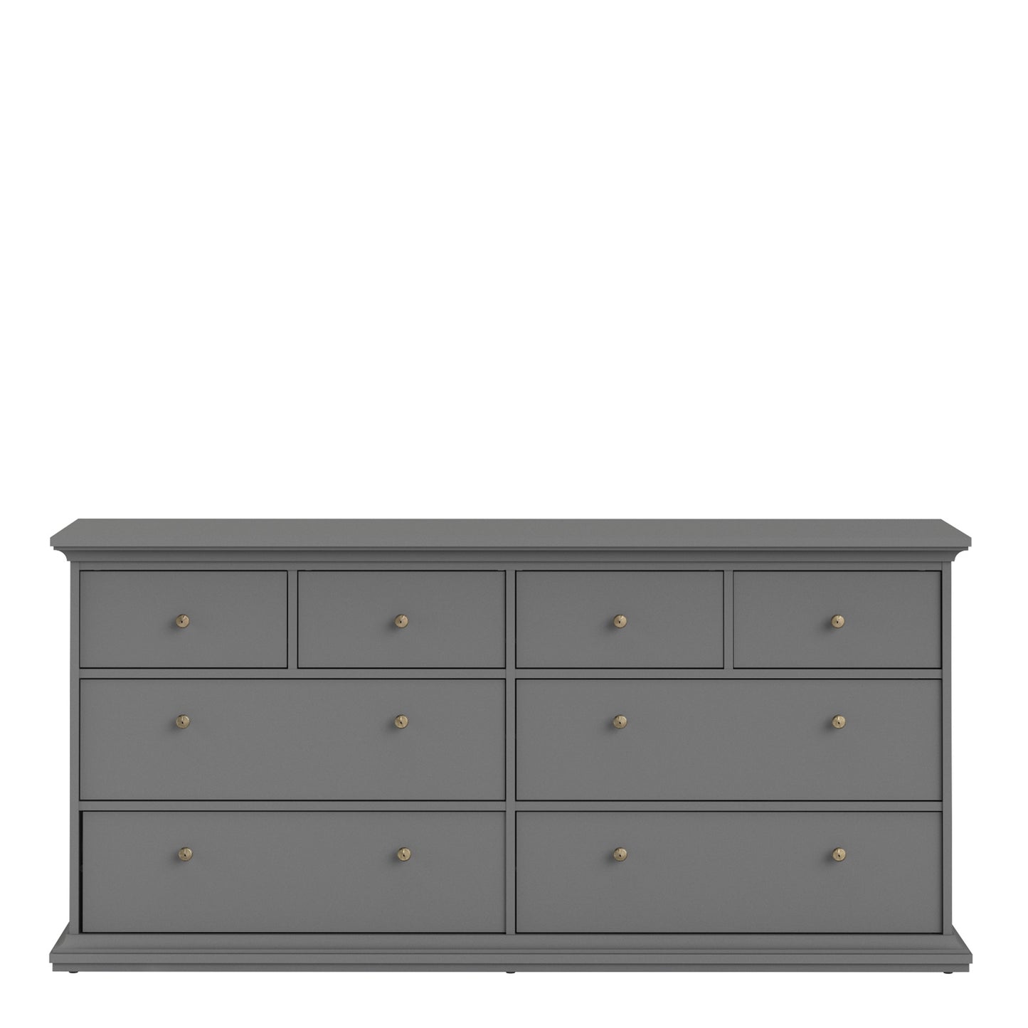 Paris Chest of 8 Drawers in Matt Grey