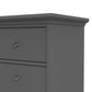 Paris Chest of 8 Drawers in Matt Grey