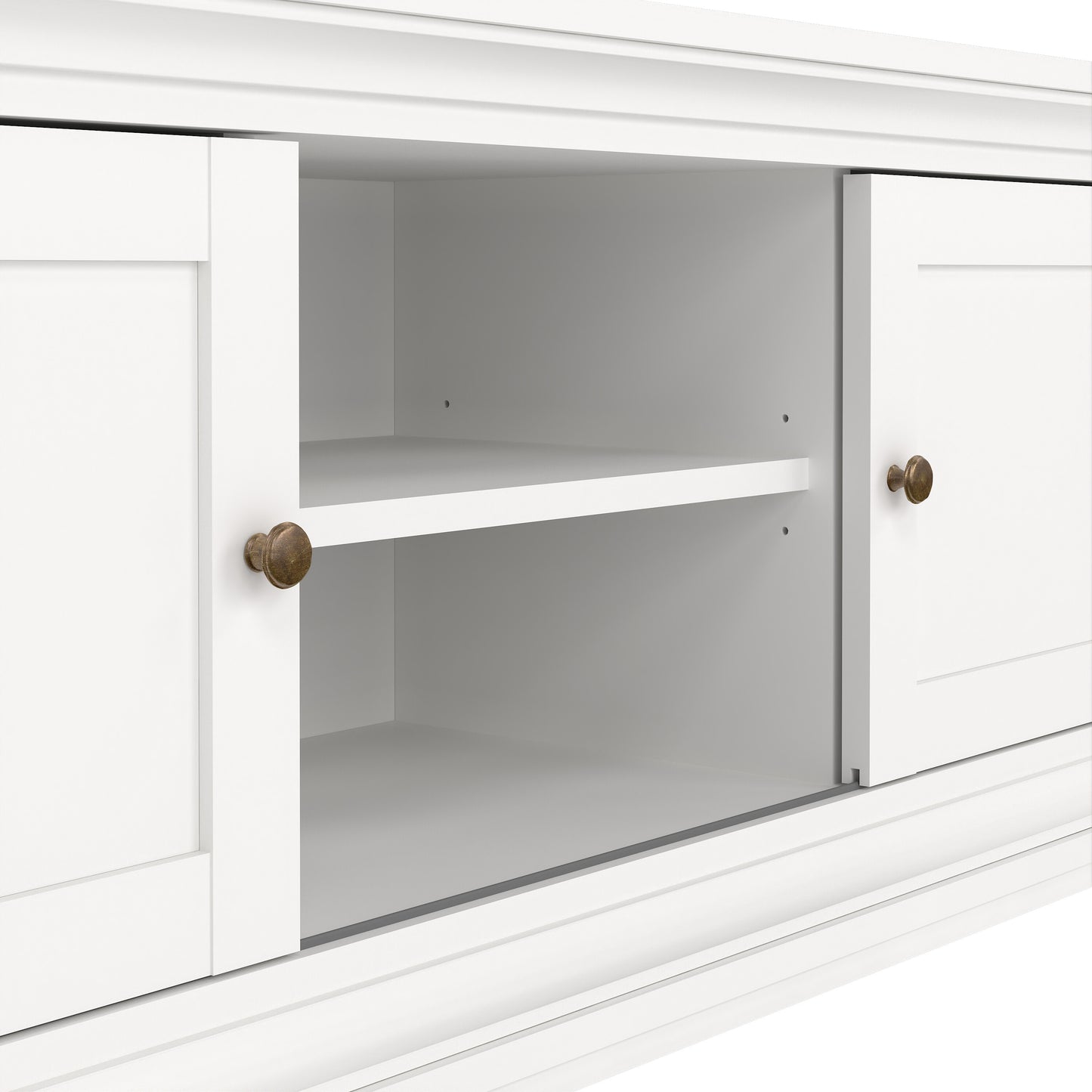 Paris TV-unit 2 frame Doors in White