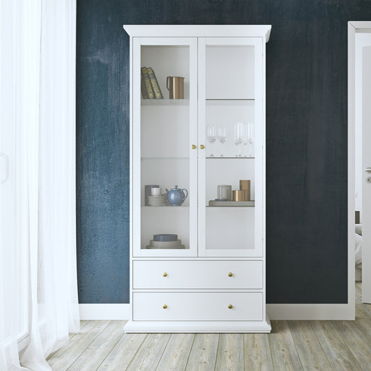 Paris China cabinet in White