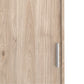 Naia Wardrobe with 2 Sliding Doors 1 Door 3 Drawers in Jackson Hickory Oak