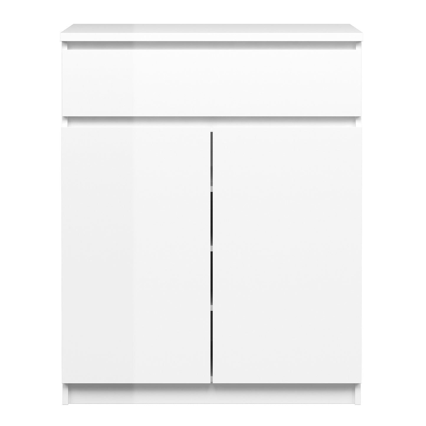 Naia Sideboard 1 Drawer 2 Doors in White High Gloss