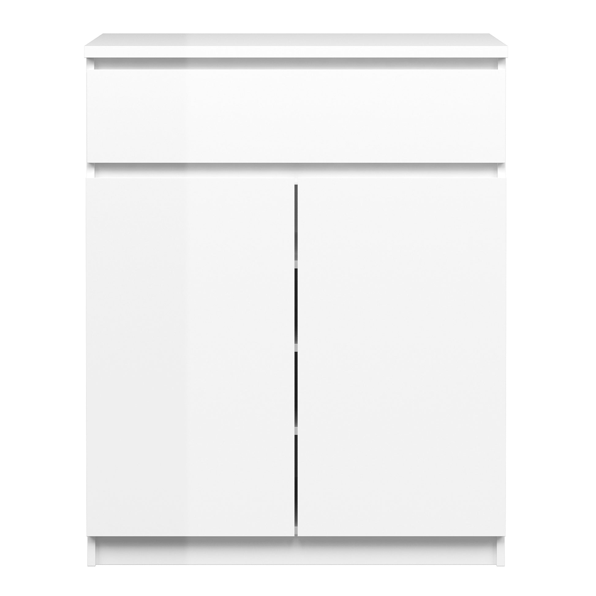 Naia Sideboard 1 Drawer 2 Doors in White High Gloss